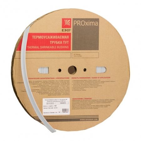 Трубка термоусадочная EKF PROxima ТУТ нг 10/5 мм белая (100 м) алексей александрович маслов китай 2020 пандемия общество и глобальные альтернативы