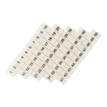 Маркеры для клемм JXB-ST 4 EKF PROxima с нумерацией 1-50 (100 шт.) (zb-st-4-1-50) атлас по ультразвуковой диагностике в гинекологии