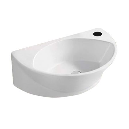 Раковина Melana 41 см подвесная белая (7717X-805)