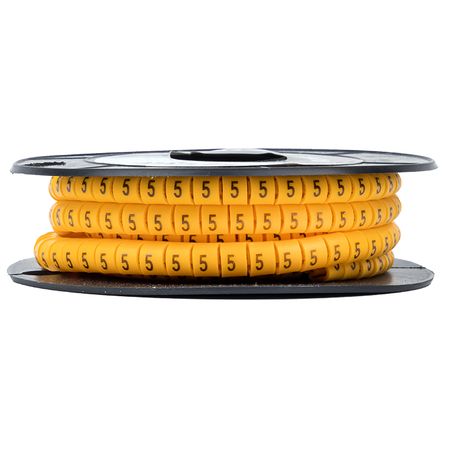 Маркеры кабельные (клипсы) EKF PROxima 3-4,2 мм цифра 2 желтые (500 шт.) (plc-KM-4-2) касса букв и цифр