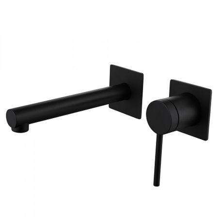 Смеситель для раковины встраиваемый Abber Emotion черный однорычажный (AF8812B)