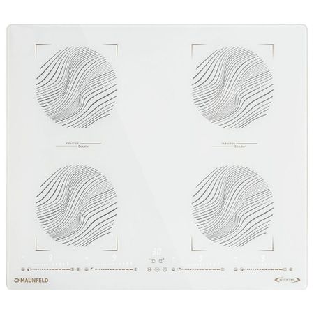 Варочная панель индукционная Maunfeld CVI594SB2WHF Inverter 4 конфорки белая