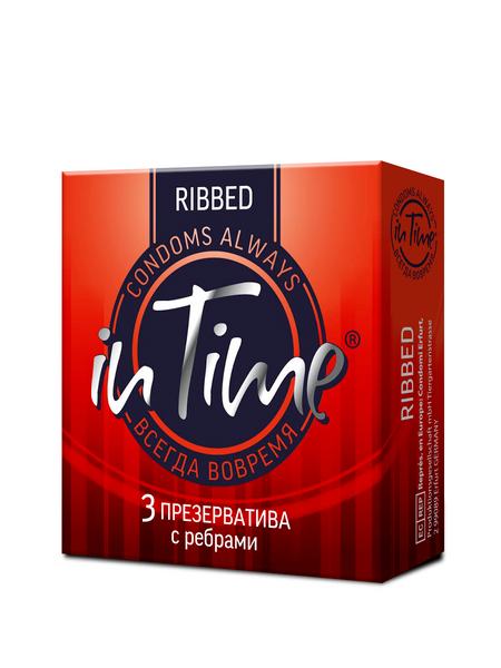 Презервативы Ин Тайм с ребрами, 3 шт дарья черненко меню недели тайм менеджмент на кухне