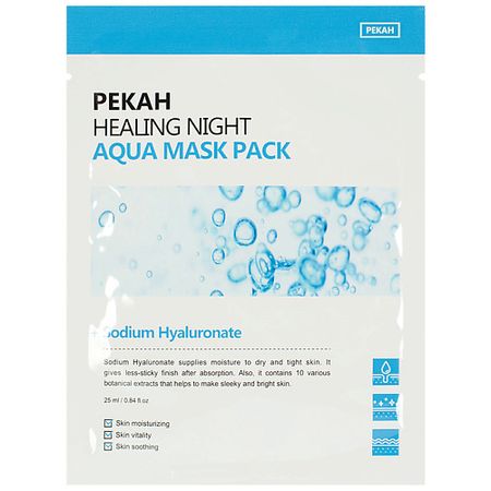 Маска для лица PEKAH Маска для лица тканевая увлажняющая вечерняя маска для лица sadoer тканевая маска для лица увлажняющая с экстрактом алоэ