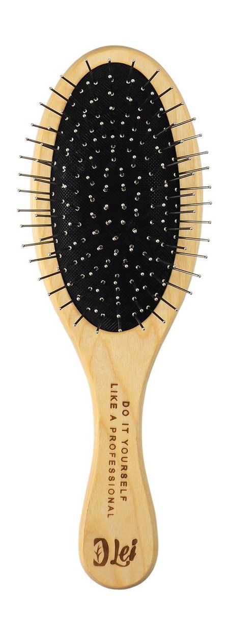 Lei Расческа массажная Дерево-черный Металл