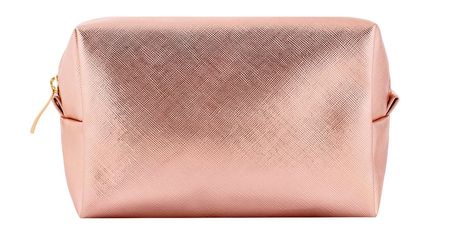 Гурмандиз Косметичка Cафьяновая Розовое золото Квадратная