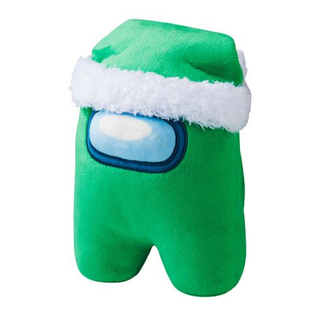 Мягкая игрушка AMONG US Плюшевая игрушка в зеленой шапке в коллекции статуя будды зеленой тара из меди