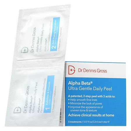 Салфетка для лица DR DENNIS GROSS Салфетки для лица Alpha Beta Ultra Gentle Daily Peel части мешка для пыли ossieao для karingbee s7 omni lydsto w3 viomi alpha 3 pro airbot l108s pro ultra miwhole m9 pro max