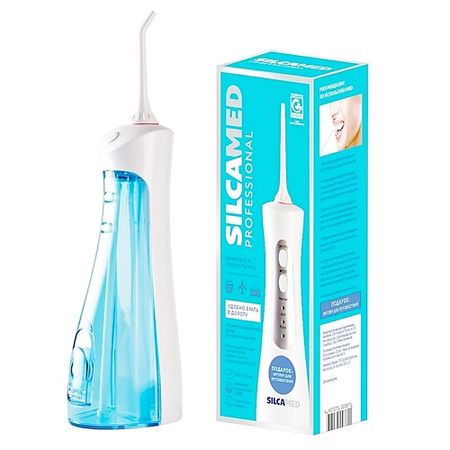Ирригатор SILCAMED Портативный ирригатор против кариеса и зубного налета, 2 насадки