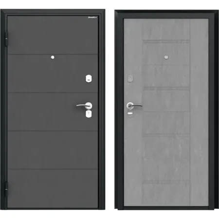 Дверь входная металлическая Оптим 88x205 см левая бетон