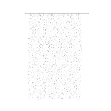 Штора для ванны Fora Granit 2000х1800 мм PEVA серебристая (FOR-PV05)