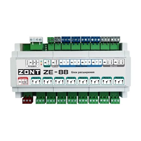 Блок расширения Zont ZE-88 791- для контроллера отопления (ML00005693) а и числа