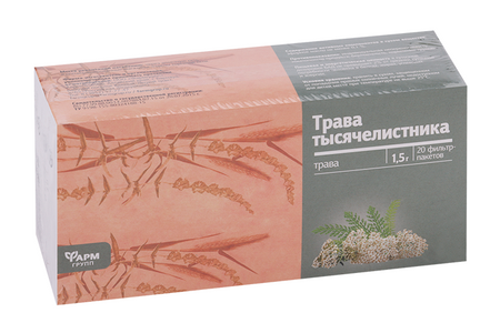 Тысячелистник трава Фармгрупп, 1,5 г, 20 шт, фильтр-пакет