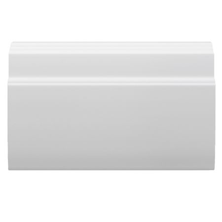 Плинтус экополимер Decomaster 105х24х2000 мм белый (A155)