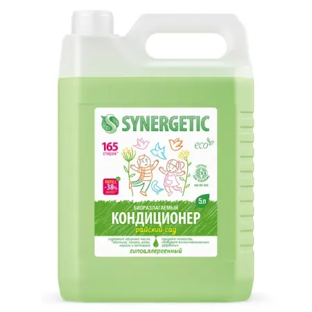 Кондиционер для белья Synergetic Райский сад 5 л