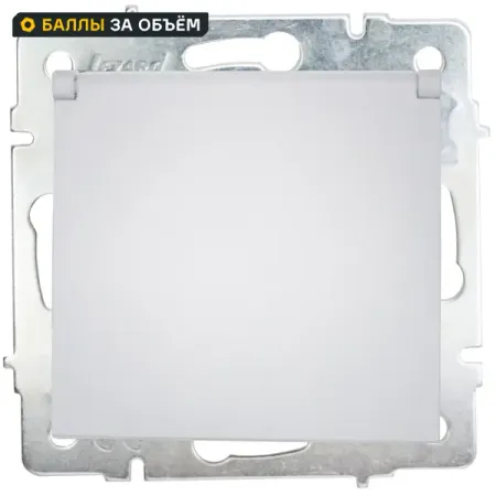 Розетка встраиваемая Lezard Vesna с заземлением с крышкой IP44 цвет белый розетка встраиваемая gusi electric без заземления с защитной шторкой серебро