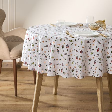 Скатерть круглая Charming Time цк 145х145 азбука лоскутная