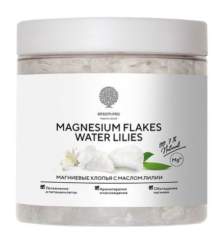 Epsom.pro Magnesium Flakes Water Lilies