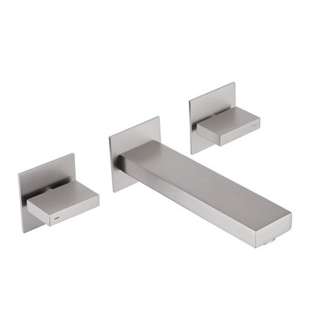 Смеситель для раковины встраиваемый Abber Daheim двухвентильный сатин (AF82122SP)