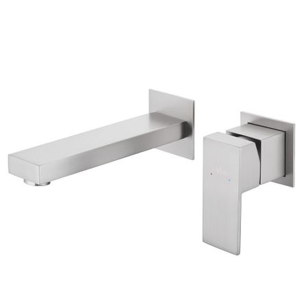 Смеситель для раковины встраиваемый Abber Daheim однорычажный сатин (AF8212SP)