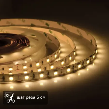 Светодиодная лента для подсветки рабочей зоны Apeyron SMD5050 12В 10 мм 1м 10 Вт/м 60диод/м 700 лм/м 3000 К теплый свет ysrsai rgb светодиодная лента 5050 12в 0 5 метра 60 светодиодов м