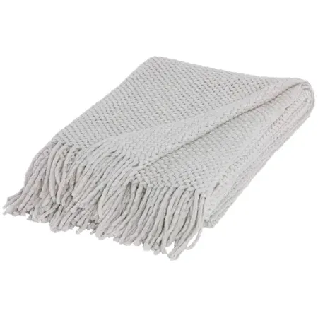 Плед Натали 150x200 см полиэстер цвет серый рождественские украшения из акрила снежинки 18 штук