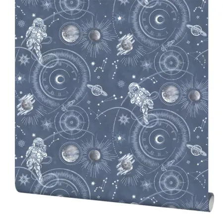 Обои флизелиновые Palitra Home Cosmo синие 1.06 м HC72576-66