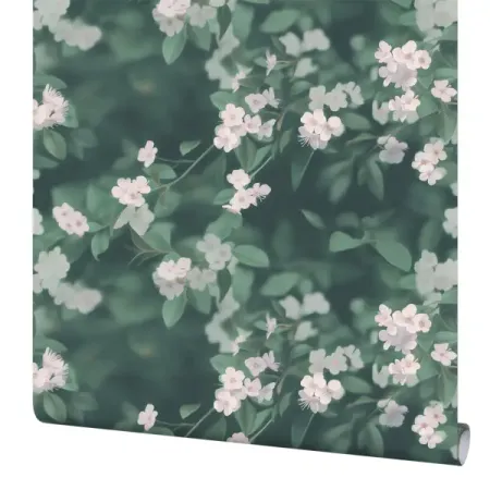 Обои флизелиновые Palitra Life Yablonka зеленые 1.06 м PL72553-71