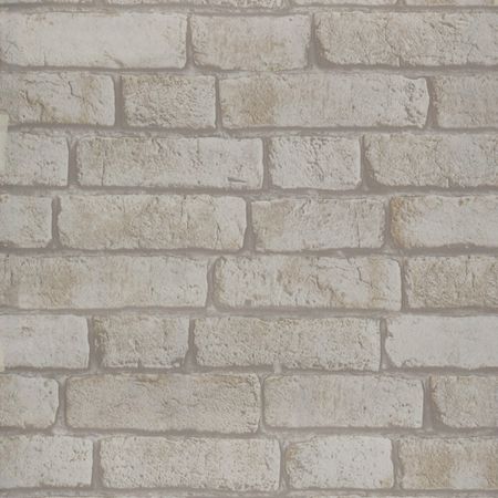 Пленка самоклеящаяся декоративная для мебели кирпичики серо-белая 0,45х2 м Рыжий кот