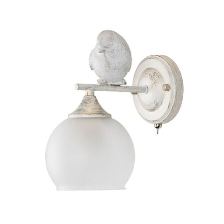 Бра Arte Lamp Gemelli Е27 60 Вт 220 В белое/золото IP20 (A2150AP-1WG) бра arte lamp e27 60 вт 220 в белое ip20 a5029ap 1ss
