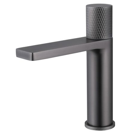 Смеситель для раковины Abber Rund никель поворотный переключатель (AF8710NG)