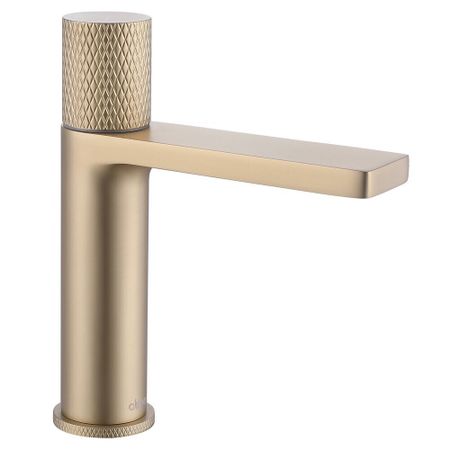 Смеситель для раковины Abber Rund золото поворотный переключатель (AF8710G)