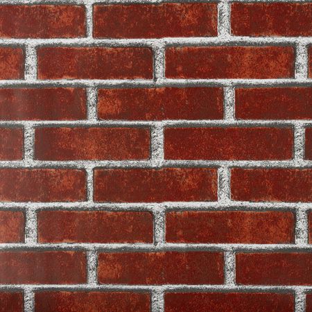 Пленка самоклеящаяся декоративная для мебели кирпич красная 0,45х8 м Рыжий кот