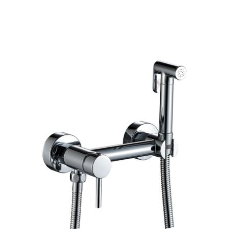 Смеситель с гигиеническим душем Haiba HB5510 со скрытой частью в комплекте хром (547703)