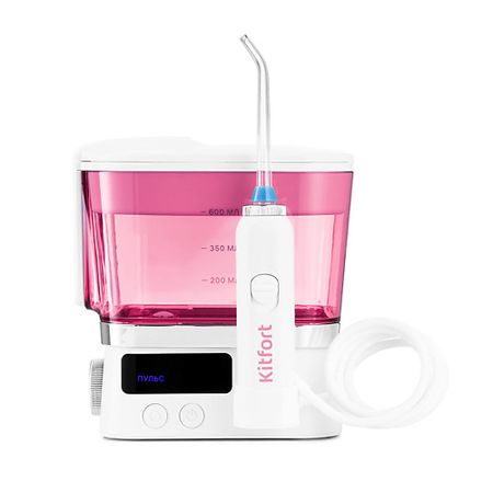 Ирригатор KITFORT Ирригатор для полости рта КТ-2917-1 бело-розовый визарсин ку таб 100 мг 4 шт таблетки диспергируемые в полости рта