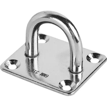 Проушина на планке 6x40x35 мм нержавеющая сталь