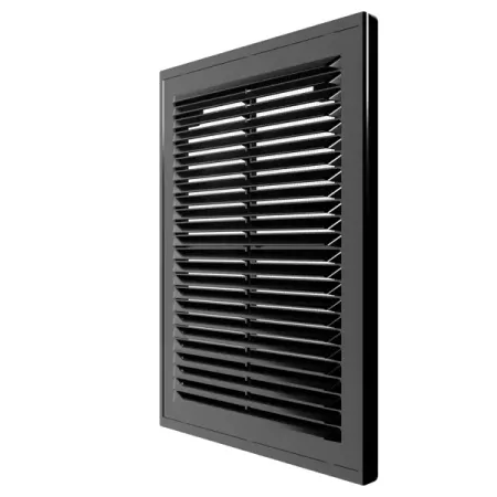 Вентиляционная решетка с сеткой Era Р 185х255 мм пластик цвет черный печатная плата из пвх шайба винтовая изоляционная прокладка круглая сетка плоская тонкая шайба m2 m2 5 m3 m4 m5 m6 m8 m10 жесткий пластик