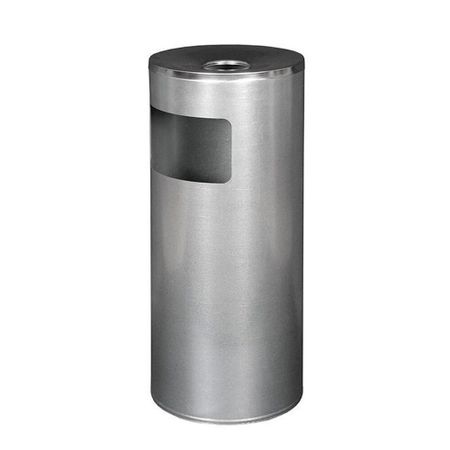 Урна мусорная 30 л металлическая алюминий