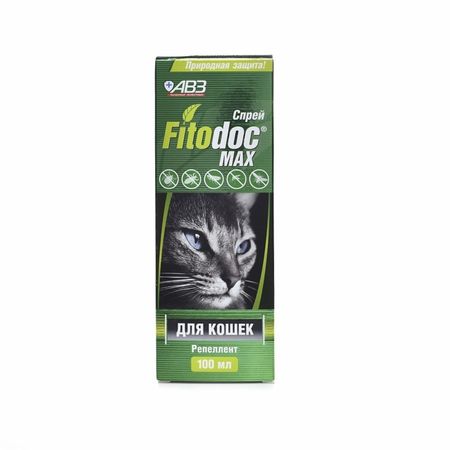 От блох и клещей Агроветзащита FITODOС Max спрей репеллентный для кошек (100 мл)