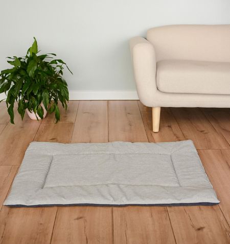 Лежаки Yami Yami лежаки Подстилка прямоугольная стеганая, серая (№4)