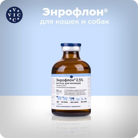 Лекарственные препараты Doctor Vic Энрофлон 2,5 %, фл. 50 мл (50 мл)