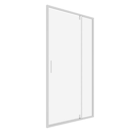 Душевая дверь RGW LE 103 стекло прозрачное 120х195 см профиль хром 6 мм распашная (711210312-11)