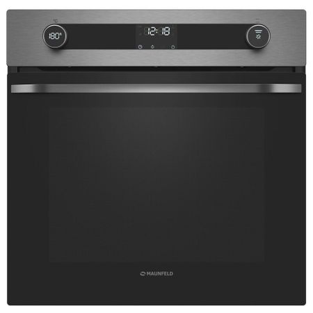 Духовой шкаф электрический встраиваемый Maunfeld EOEM7614S 595 мм серебро (КА-00021324)