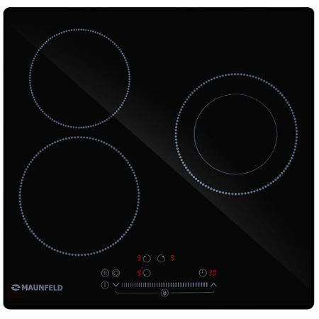 Варочная панель электрическая Maunfeld EVCE453SDPBK 3 конфорки черная