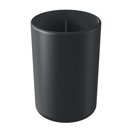 Стакан для ванной Ambient Flux настольный двойной пластик черный графит (AFX037ABSBGR) стакан непроливайка двойной ассорт