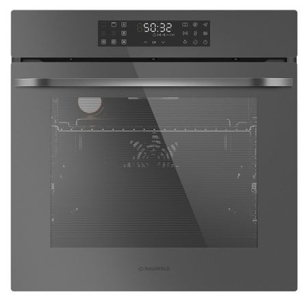 Духовой шкаф электрический встраиваемый Maunfeld EOEH7614DGR 595 мм серый (КА-00021883)