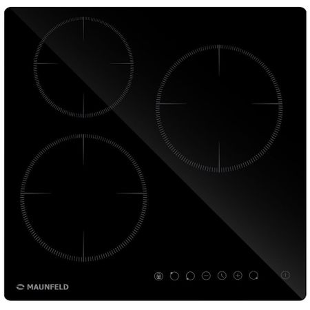 Варочная панель электрическая Maunfeld AVCE453BK 3 конфорки черная