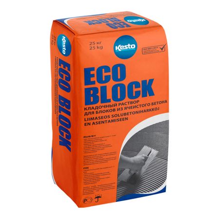Клей для газобетона Kesto Eco Block 25 кг