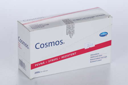 Пластырь COSMOS Классический износостойкий на текстил основе 6х2 см, 250 шт