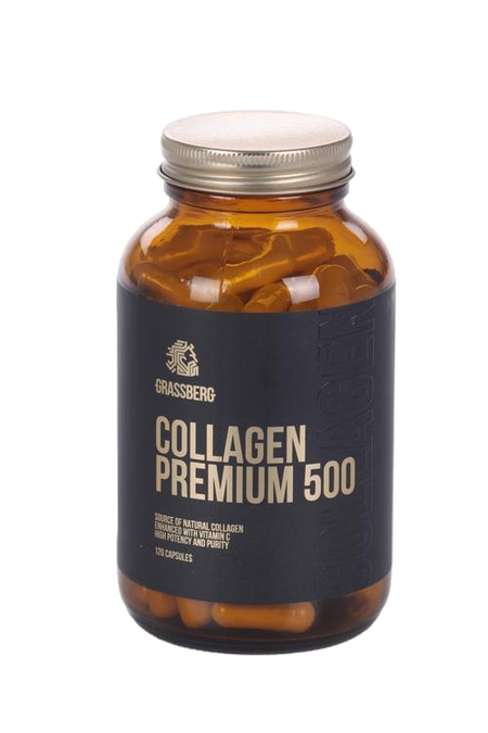 Коллаген Премиум Грассберг 500 мг с витамином С, 120 шт, капсулы